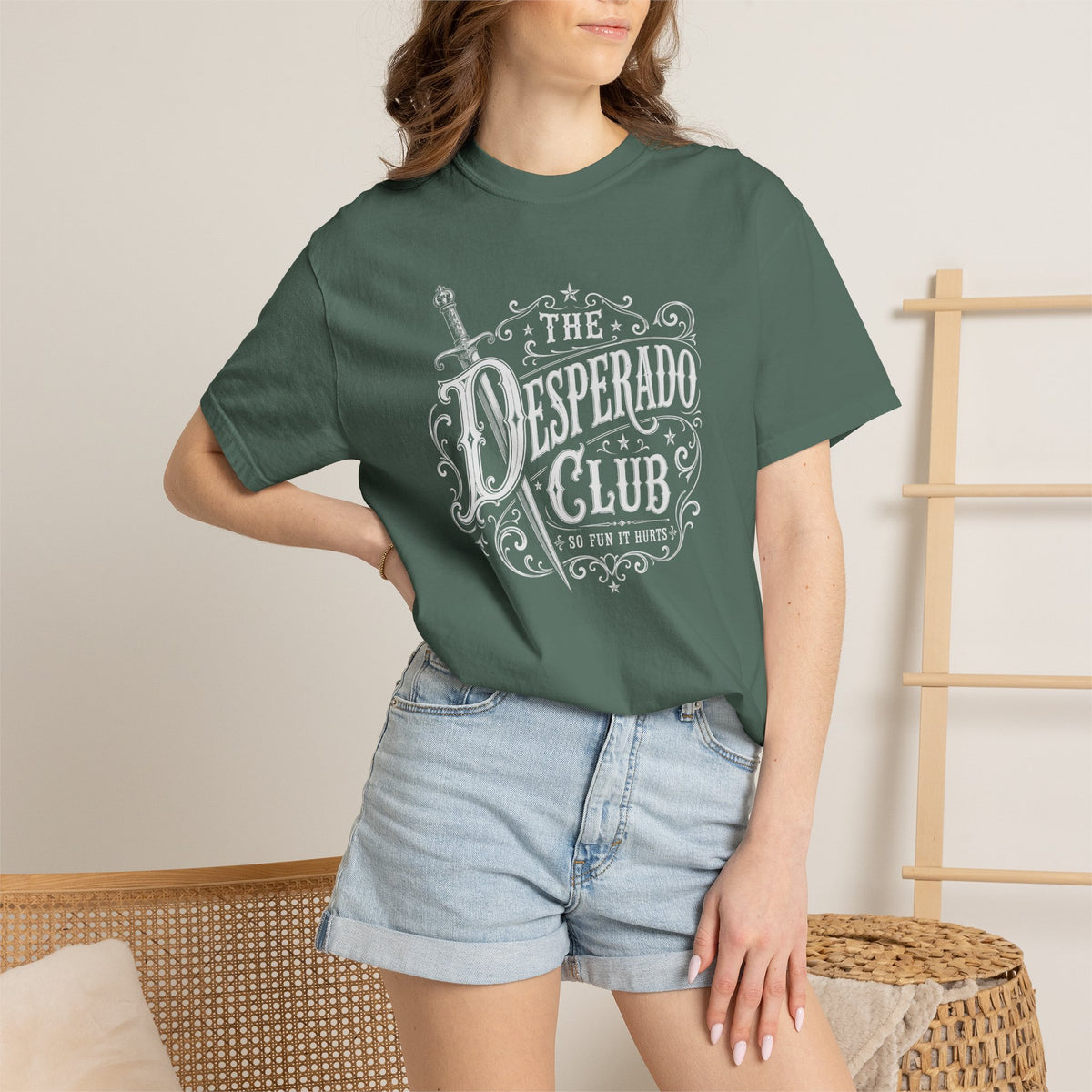 The Desperado Club Ornamental Crest Comfort Colors T-Shirt | Dungeon Crawler Carl Tee
