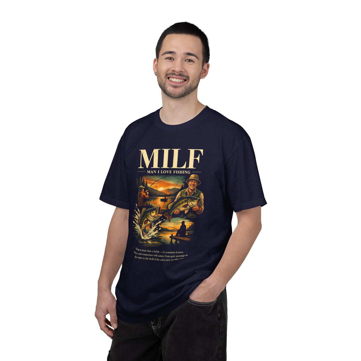 MILF Man I Love Fishing Comfort Colors T-Shirt | Funny Bass Fishing Angler Tee