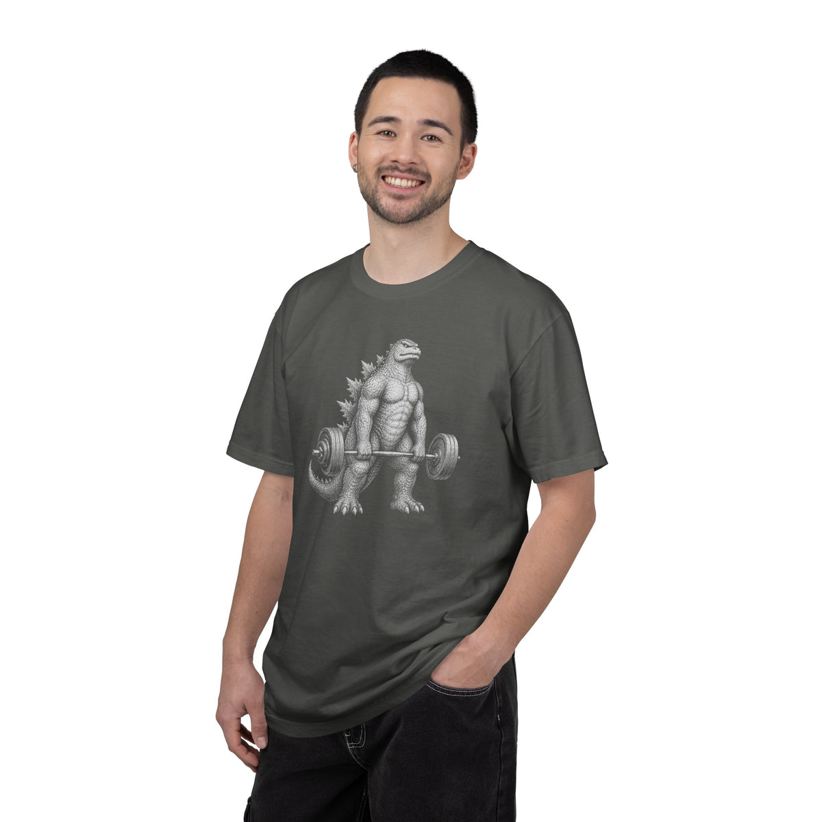 Godzilla Deadlift Shirt – Funny Gym Kaiju Comfort Colors Graphic Tee