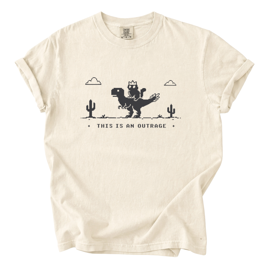 Princess Donut & Mongo “This Is an Outrage” Comfort Colors T-Shirt | Dungeon Crawler Carl Tee