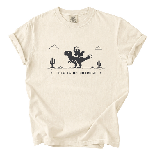 Princess Donut & Mongo “This Is an Outrage” Comfort Colors T-Shirt | Dungeon Crawler Carl Tee