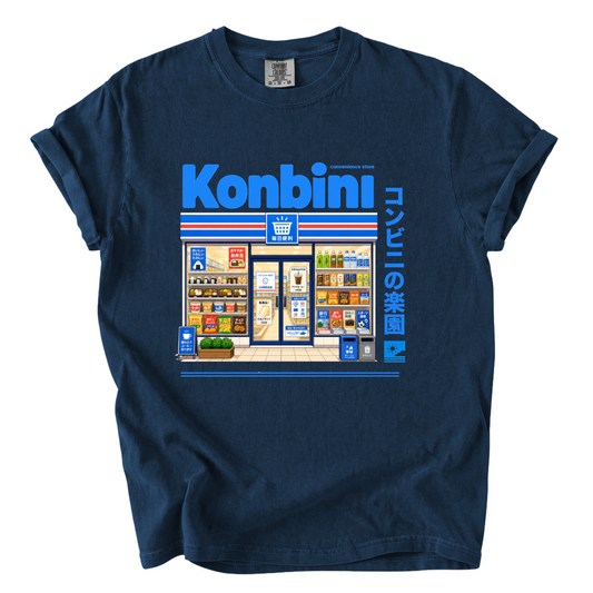 Japanese Konbini Convenience Store Comfort Colors T-Shirt | Colorful Japan Streetwear Graphic Tee