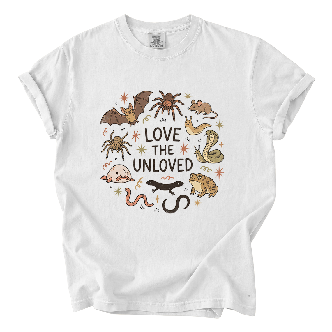 Love the Unloved Comfort Colors T-Shirt | Cute Weird Animal Graphic Tee