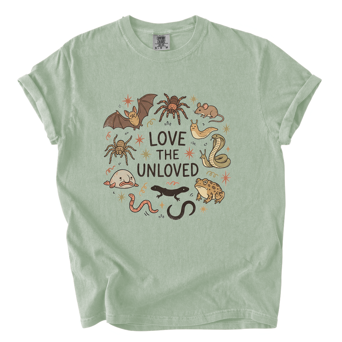 Love the Unloved Comfort Colors T-Shirt | Cute Weird Animal Graphic Tee