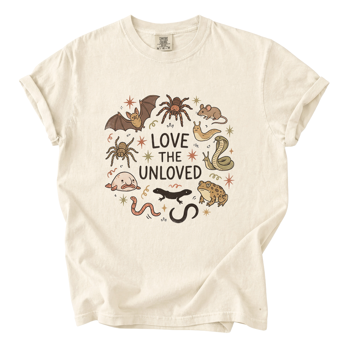 Love the Unloved Comfort Colors T-Shirt | Cute Weird Animal Graphic Tee