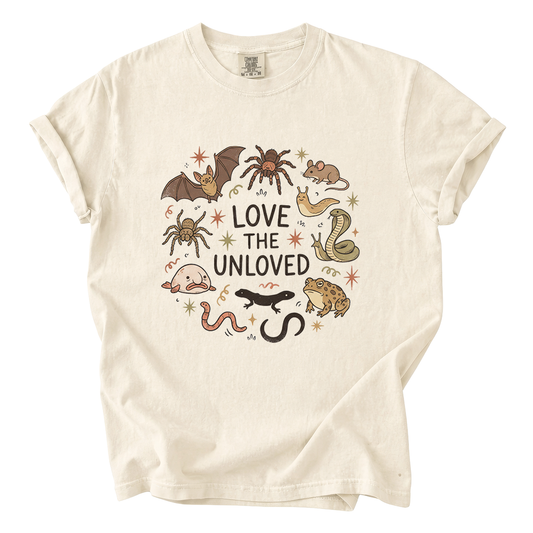 Love the Unloved Comfort Colors T-Shirt | Cute Weird Animal Graphic Tee
