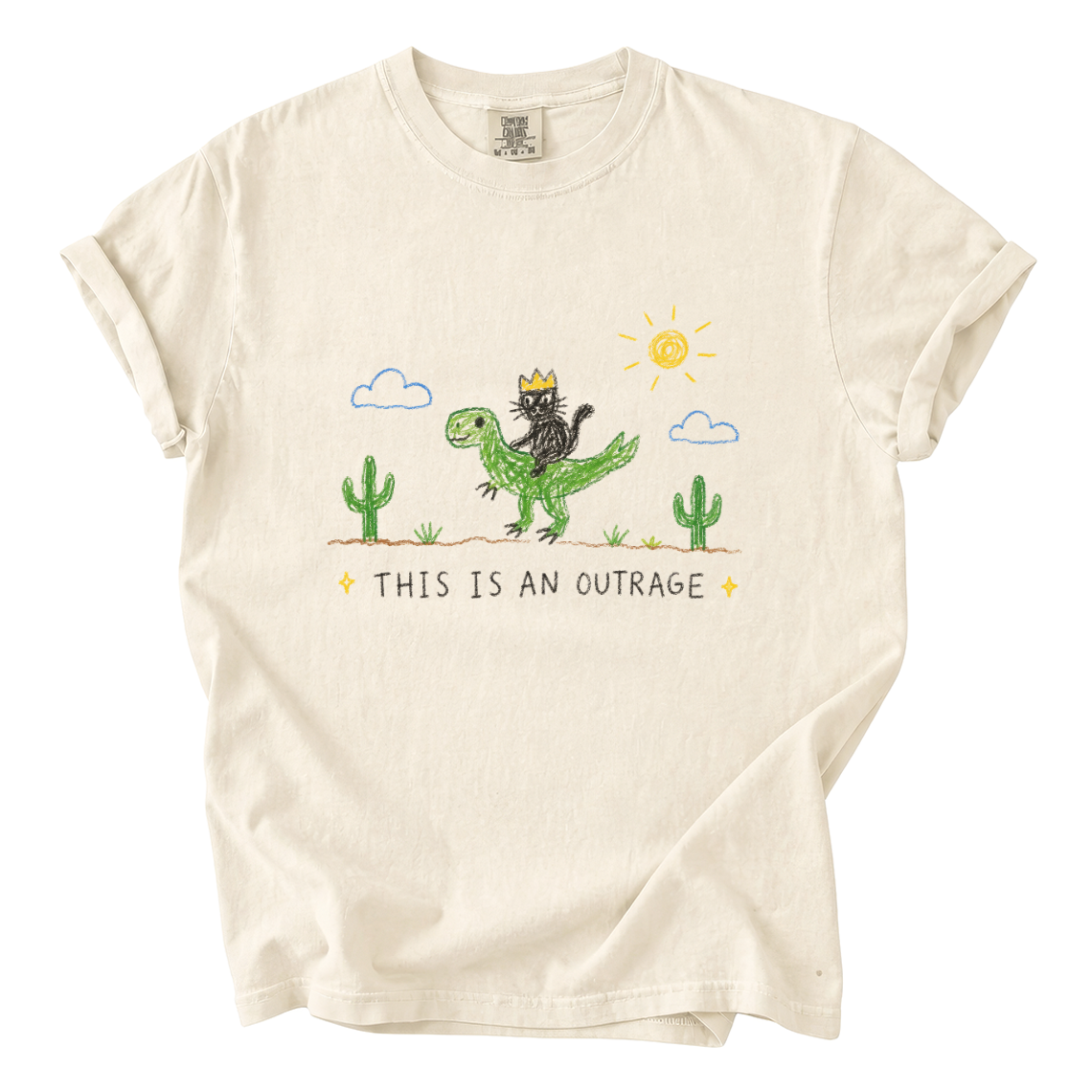 Princess Donut and Mongo Shirt – This Is an Outrage Comfort Colors Tee