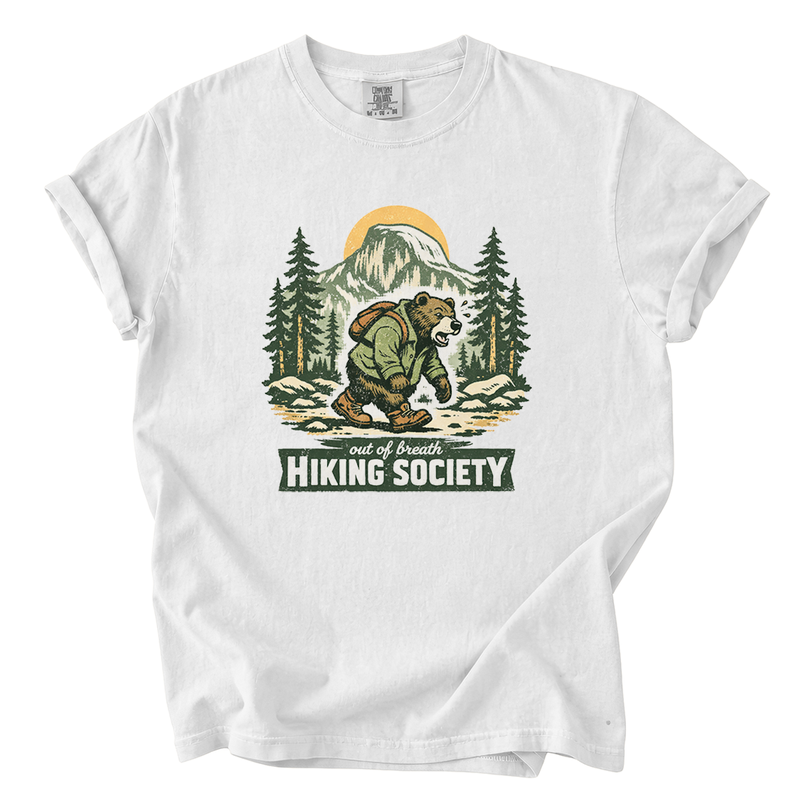 Out of Breath Hiking Society Shirt – Funny Hiker Comfort Colors Tee