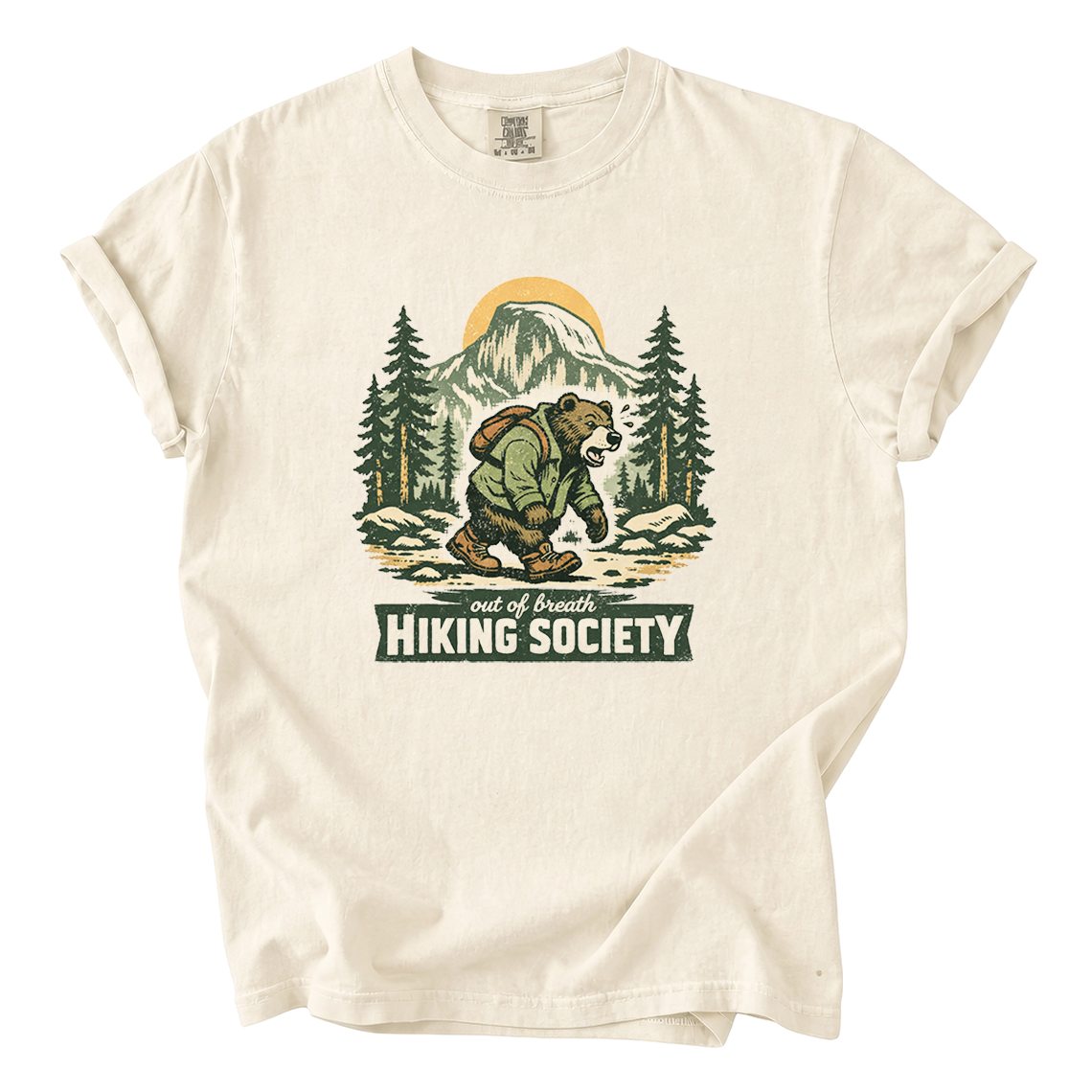 Out of Breath Hiking Society Shirt – Funny Hiker Comfort Colors Tee