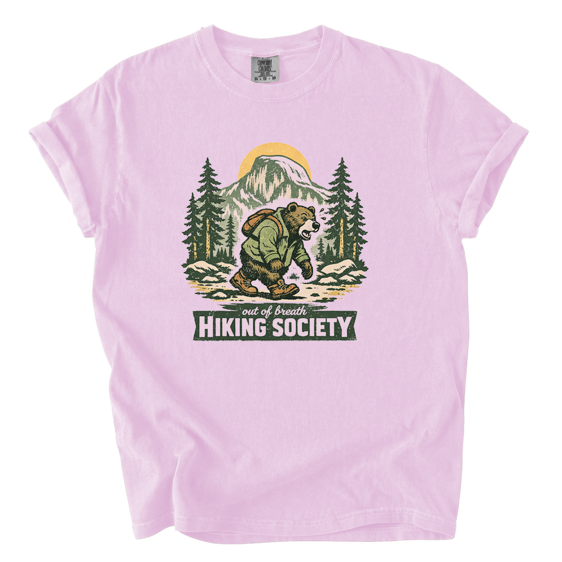 Out of Breath Hiking Society Shirt – Funny Hiker Comfort Colors Tee