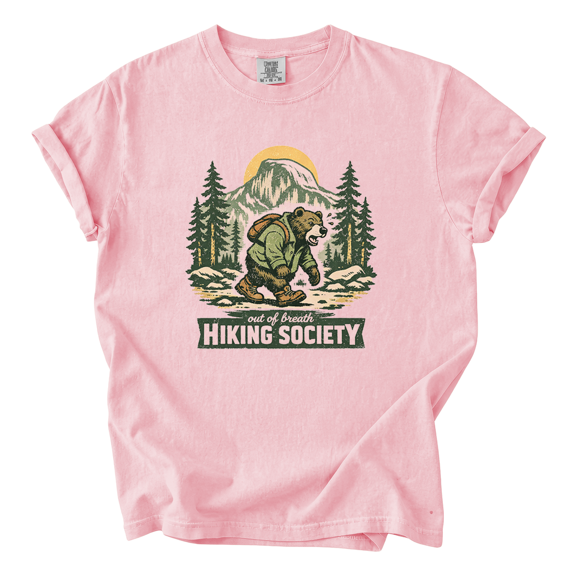 Out of Breath Hiking Society Shirt – Funny Hiker Comfort Colors Tee