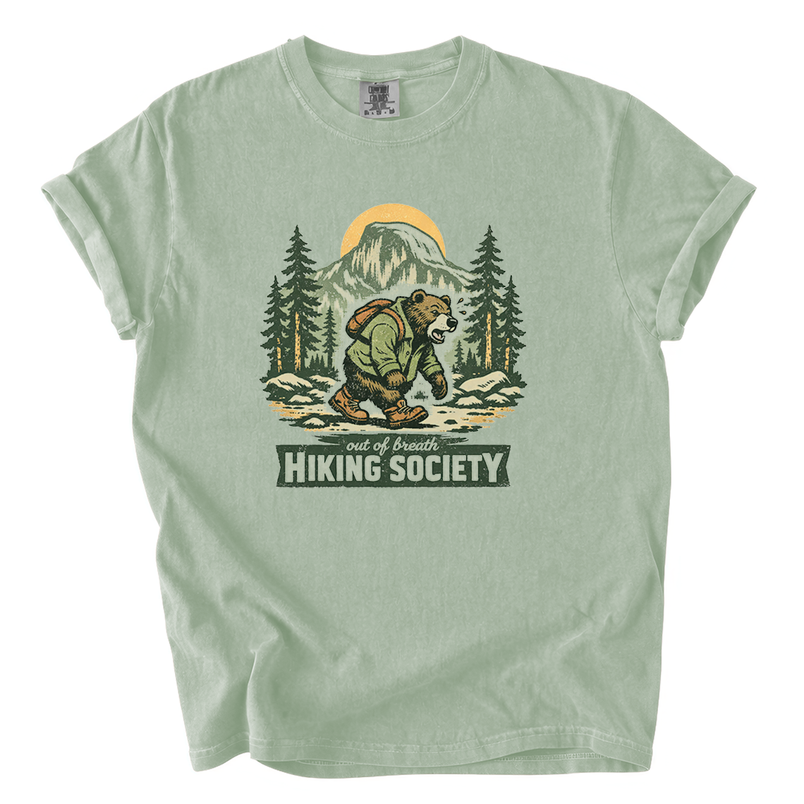 Out of Breath Hiking Society Shirt – Funny Hiker Comfort Colors Tee