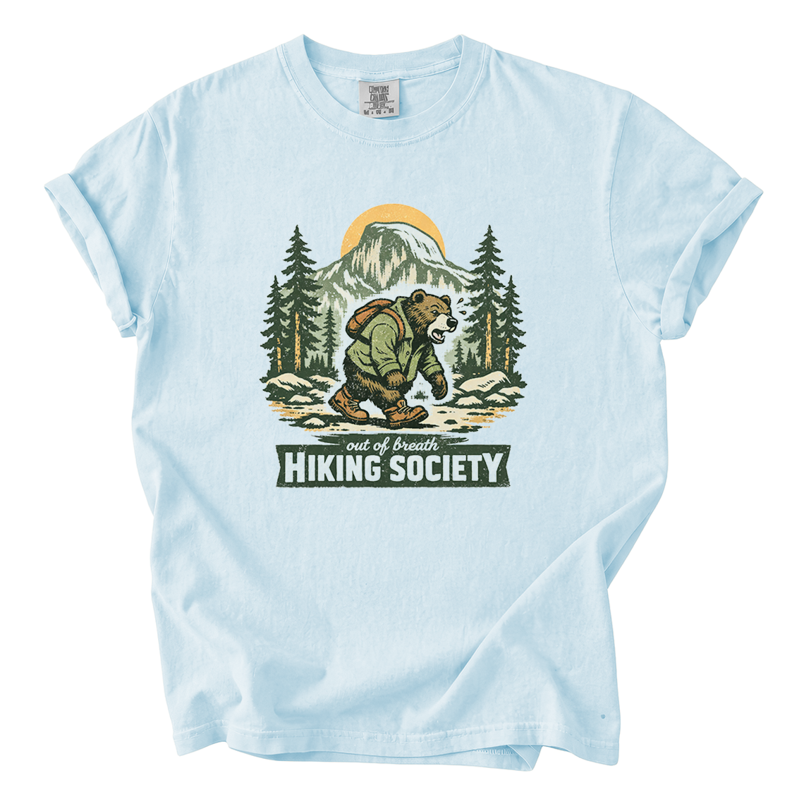 Out of Breath Hiking Society Shirt – Funny Hiker Comfort Colors Tee