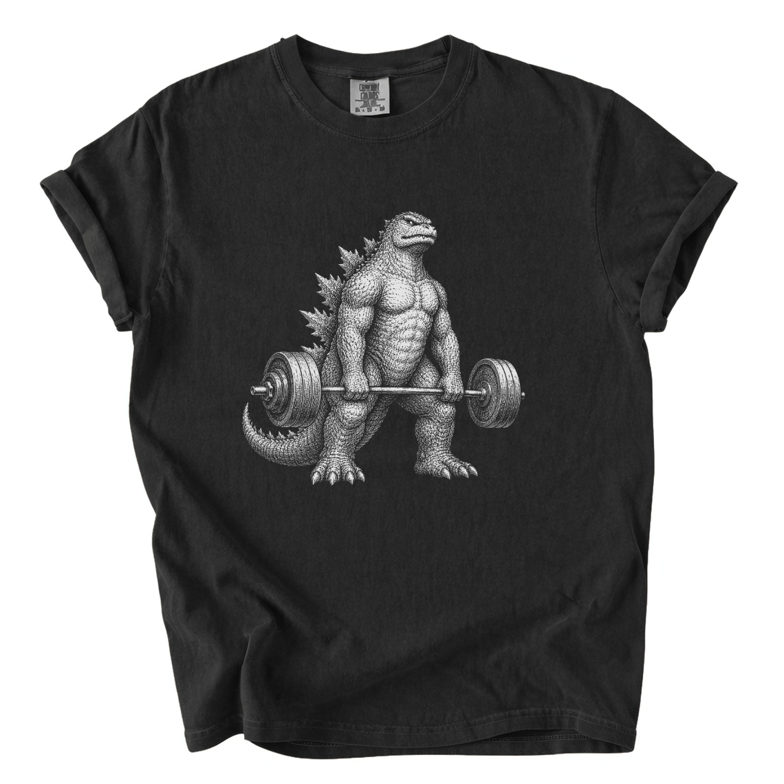 Godzilla Deadlift Shirt – Funny Gym Kaiju Comfort Colors Graphic Tee