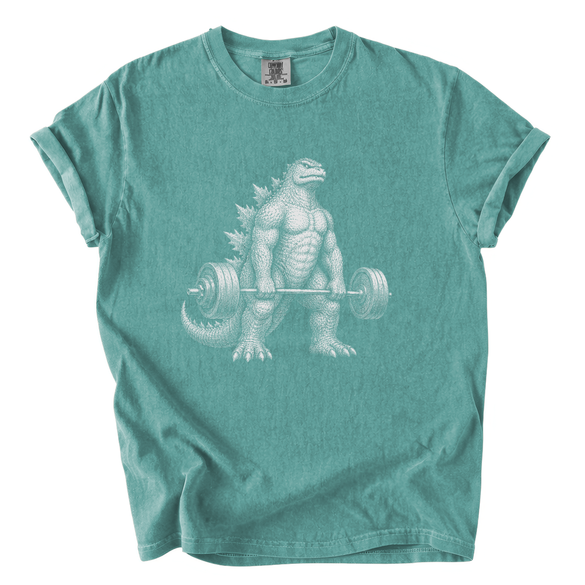 Godzilla Deadlift Shirt – Funny Gym Kaiju Comfort Colors Graphic Tee