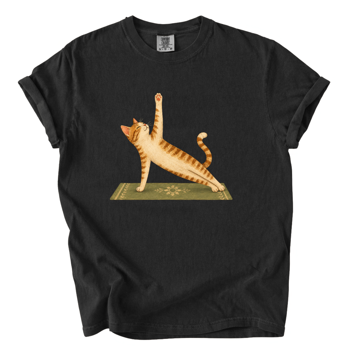 Cat Doing Yoga Shirt – Funny Yoga Lover Comfort Colors Graphic Tee