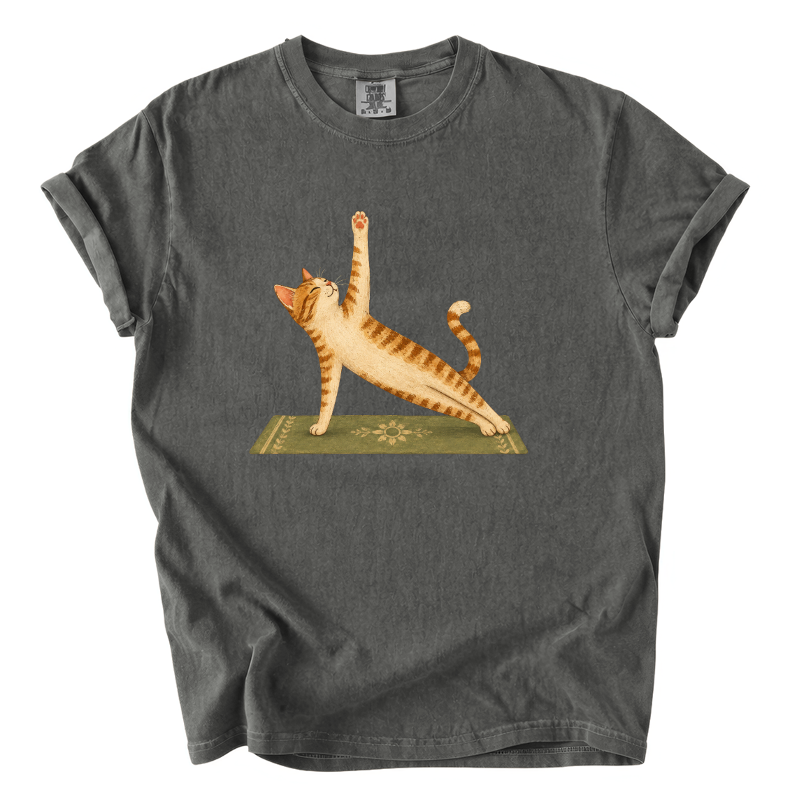 Cat Doing Yoga Shirt – Funny Yoga Lover Comfort Colors Graphic Tee