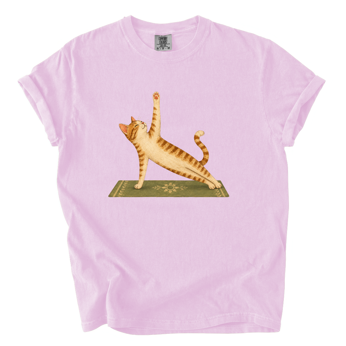 Cat Doing Yoga Shirt – Funny Yoga Lover Comfort Colors Graphic Tee