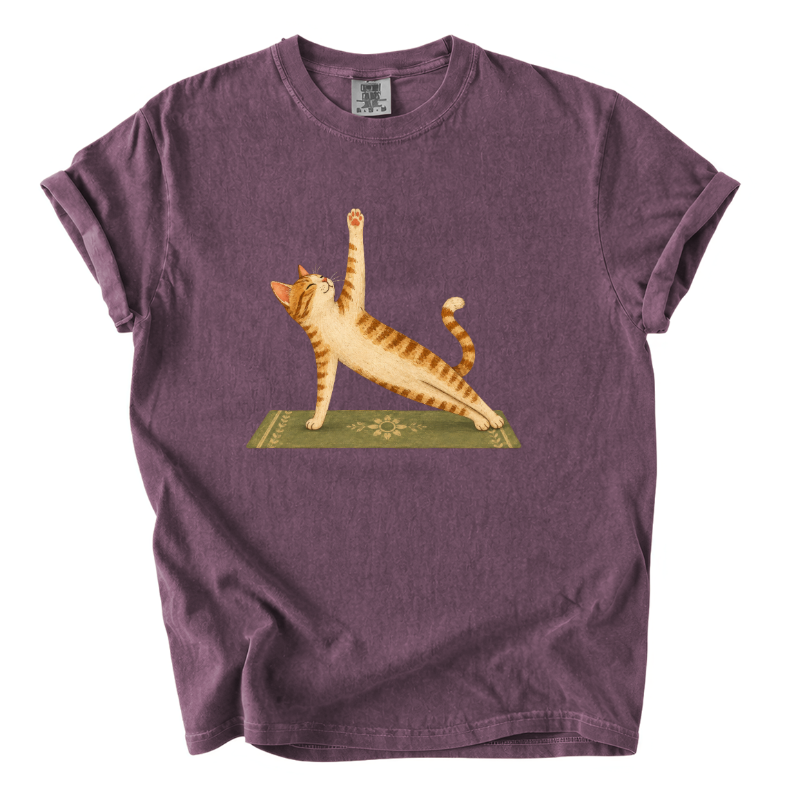 Cat Doing Yoga Shirt – Funny Yoga Lover Comfort Colors Graphic Tee