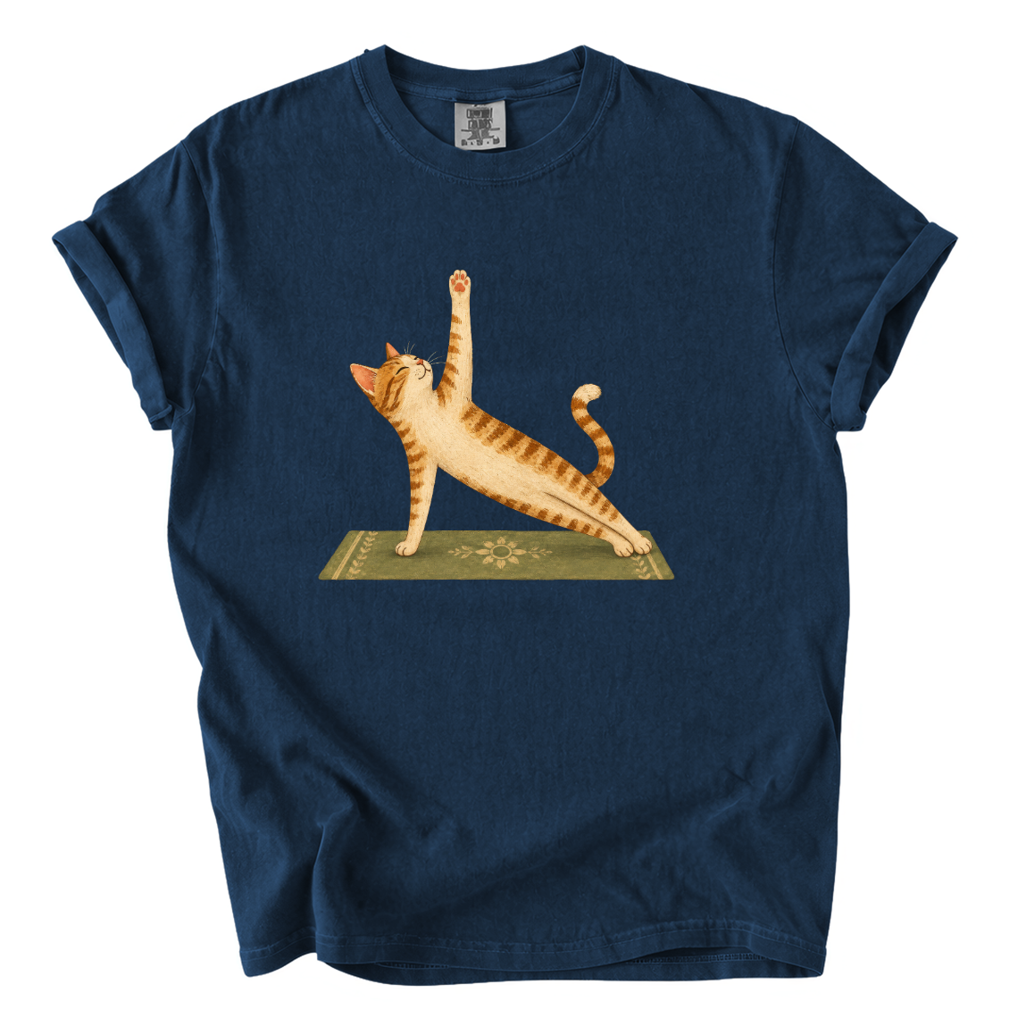 Cat Doing Yoga Shirt – Funny Yoga Lover Comfort Colors Graphic Tee