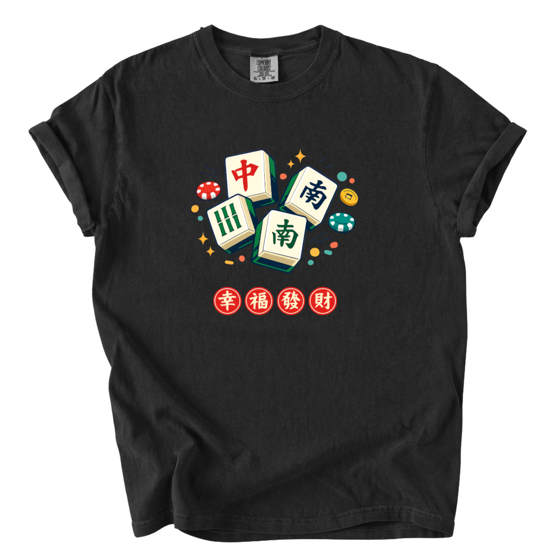 Mahjong Good Fortune Shirt – Colorful Mahjong Comfort Colors Graphic Tee