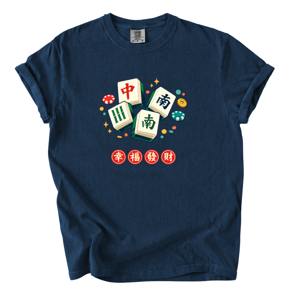 Mahjong Good Fortune Shirt – Colorful Mahjong Comfort Colors Graphic Tee