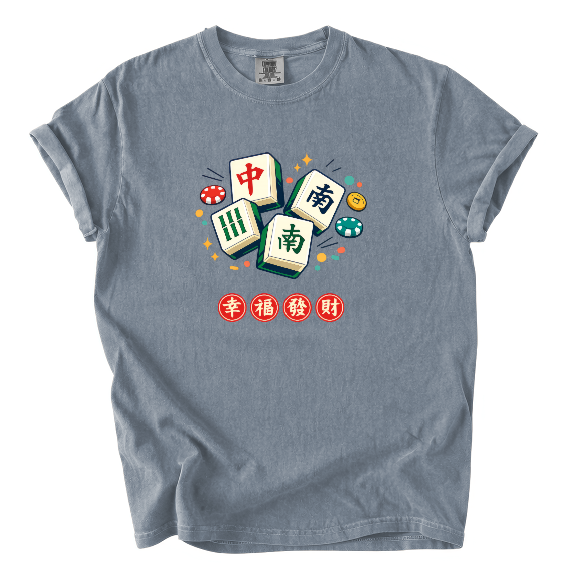 Mahjong Good Fortune Shirt – Colorful Mahjong Comfort Colors Graphic Tee