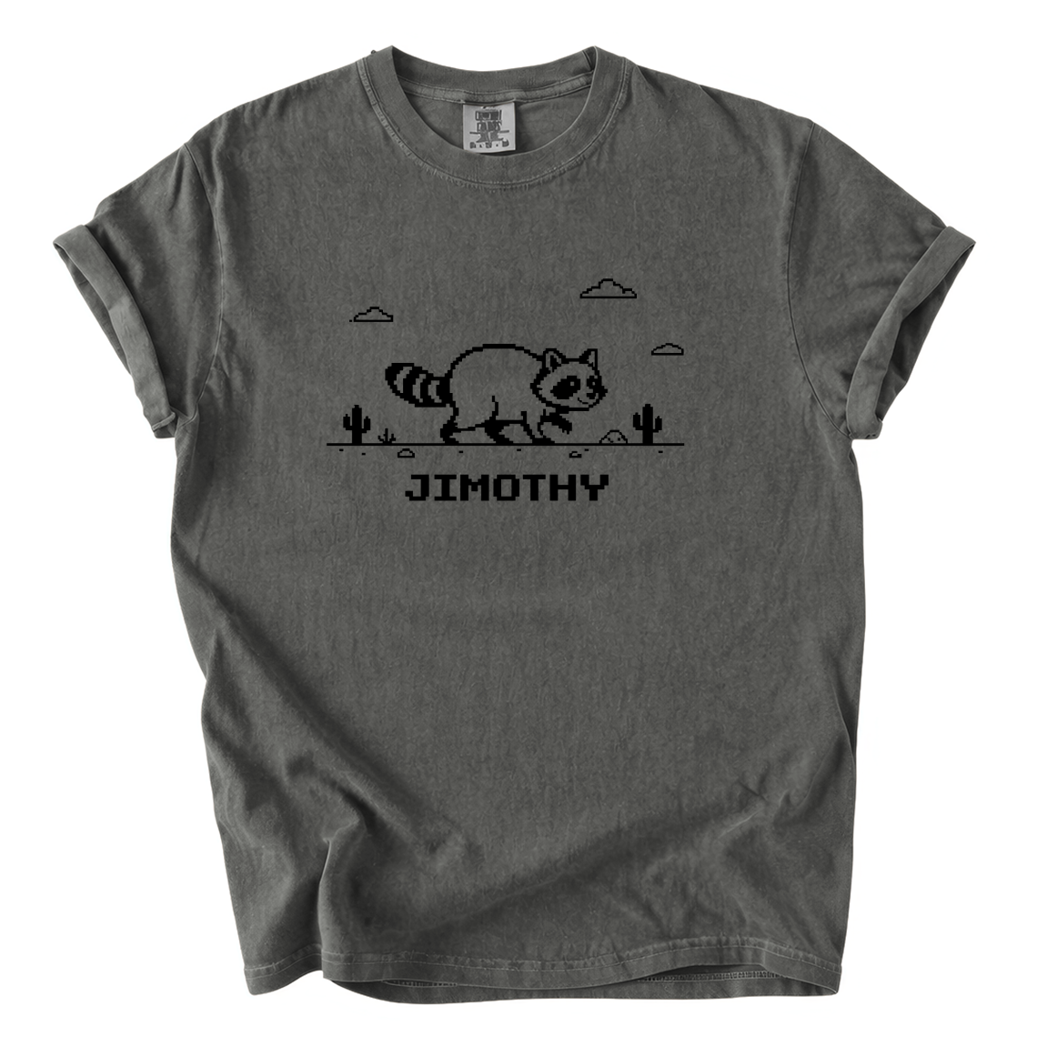 Jimothy Raccoon Pixel Art Shirt – Funny Retro Comfort Colors Tee