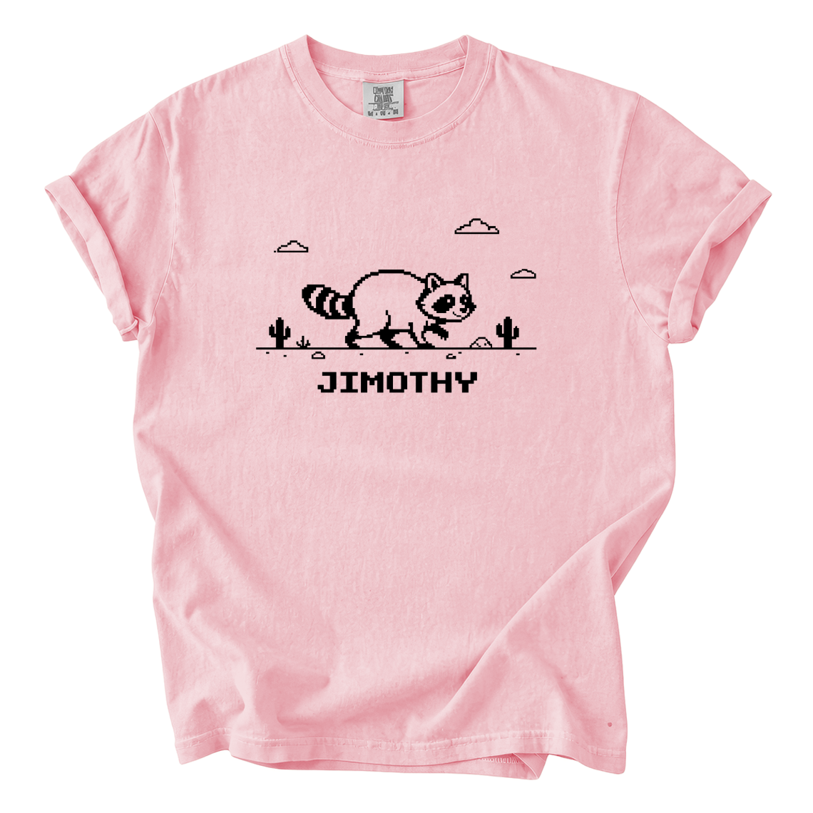 Jimothy Raccoon Pixel Art Shirt – Funny Retro Comfort Colors Tee