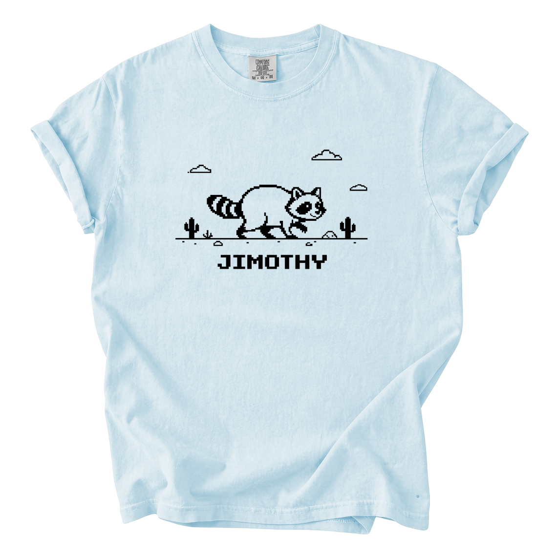 Jimothy Raccoon Pixel Art Shirt – Funny Retro Comfort Colors Tee
