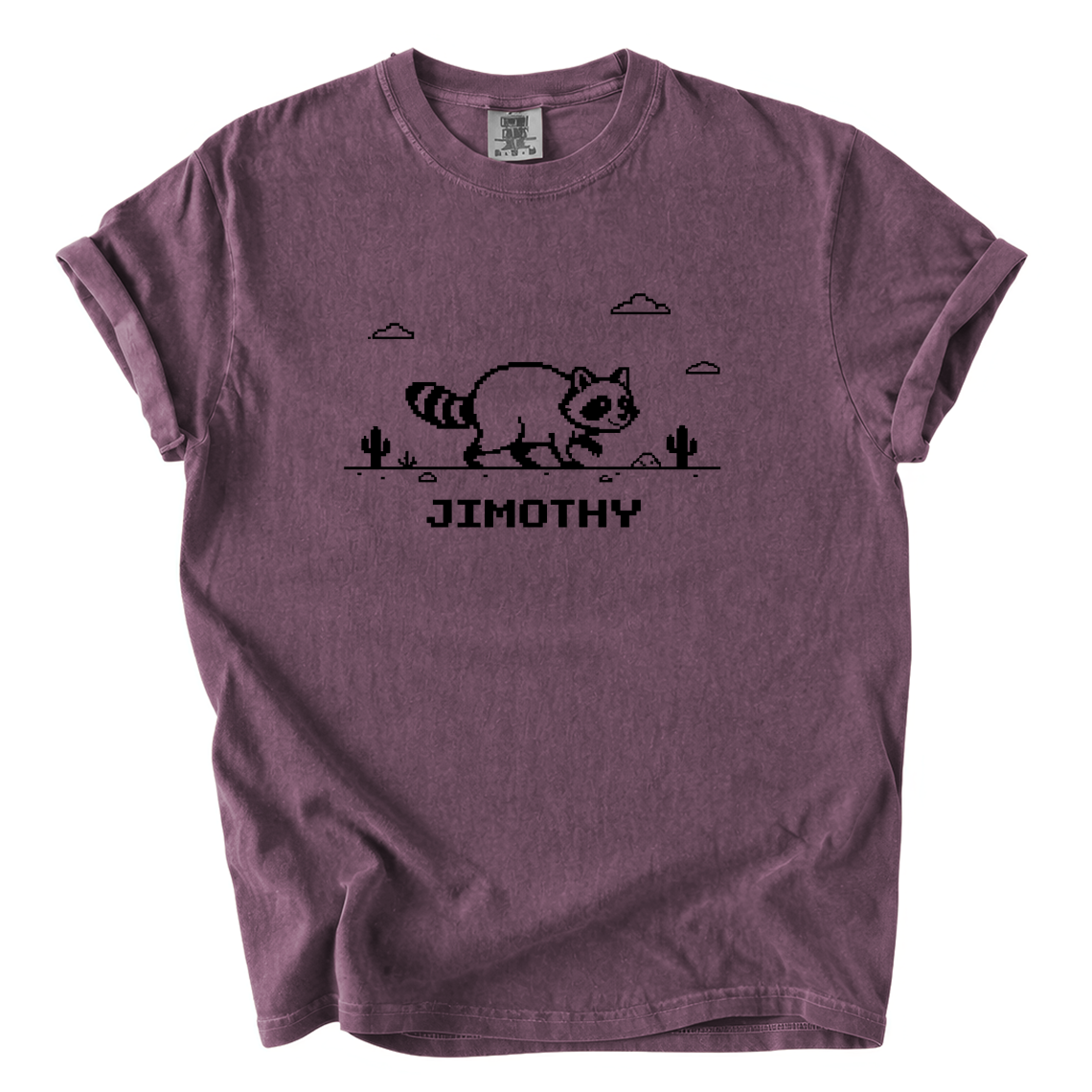 Jimothy Raccoon Pixel Art Shirt – Funny Retro Comfort Colors Tee