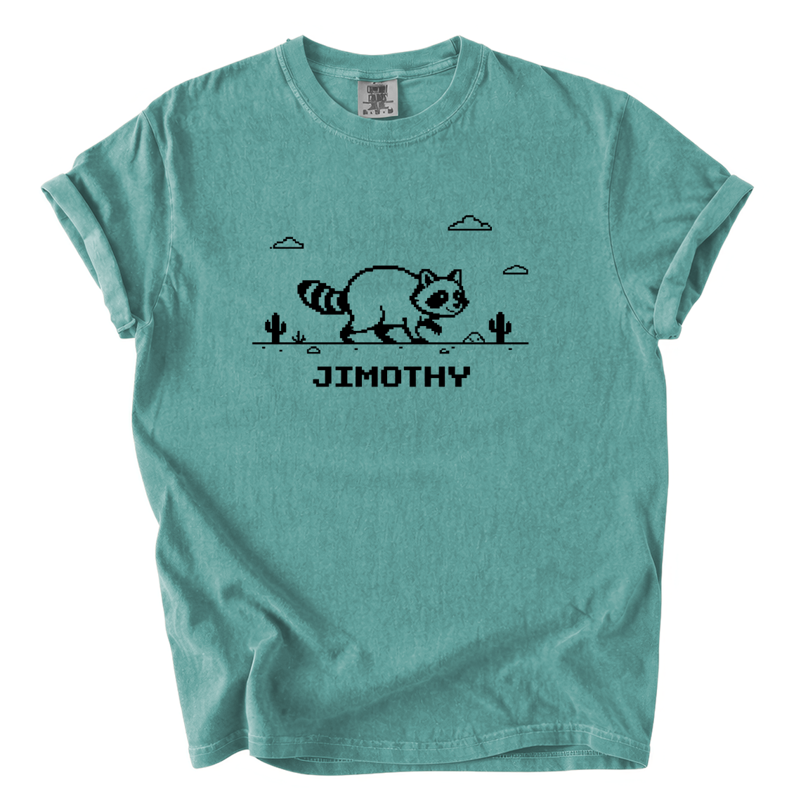 Jimothy Raccoon Pixel Art Shirt – Funny Retro Comfort Colors Tee