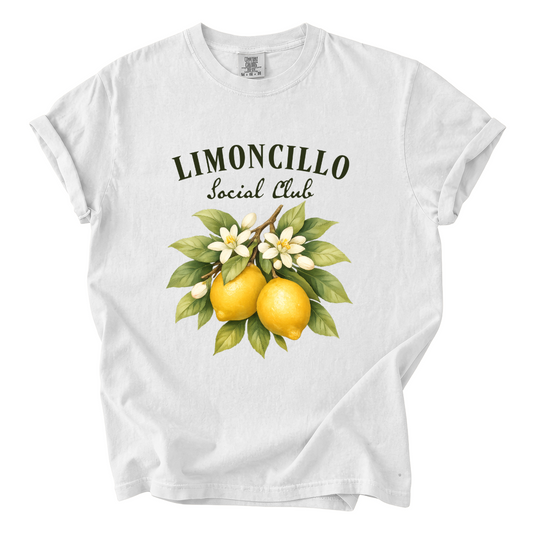 Limoncillo Social Club Shirt – Vintage Lemon Comfort Colors Graphic Tee