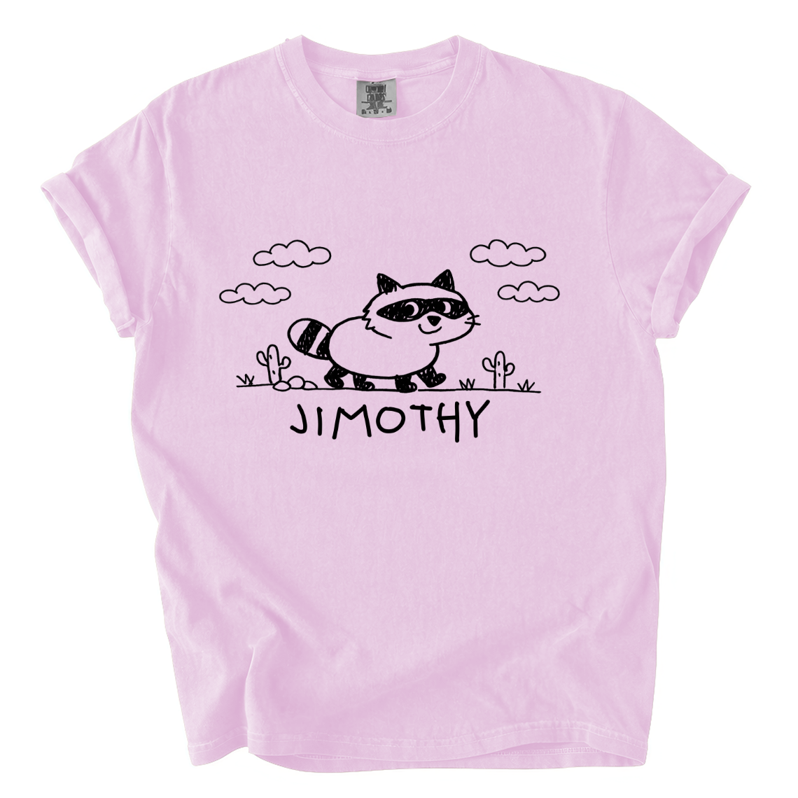 Jimothy Raccoon Shirt – Cute Hand-Drawn Comfort Colors Graphic Tee