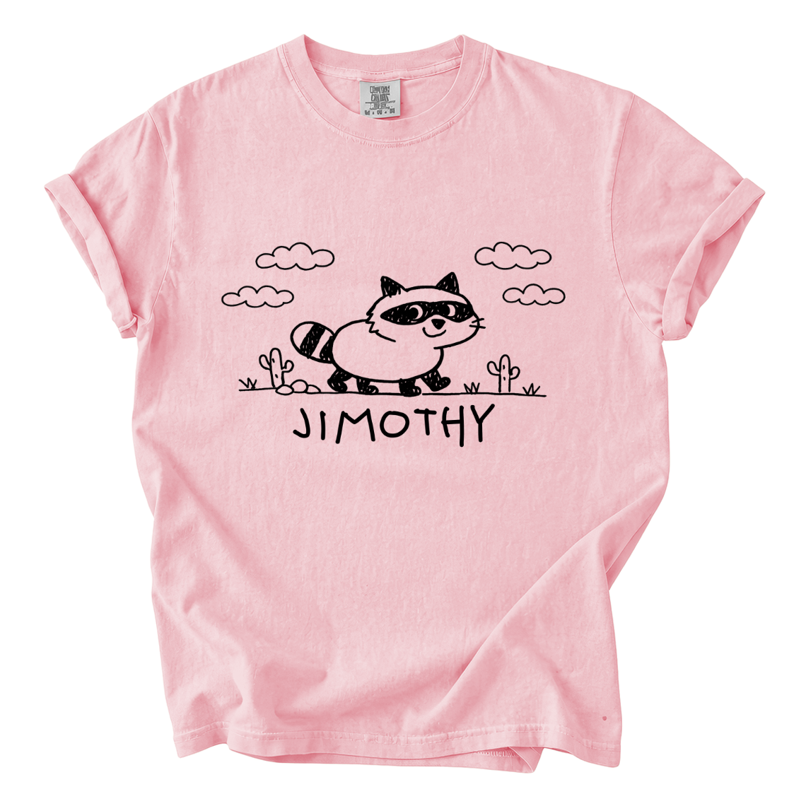 Jimothy Raccoon Shirt – Cute Hand-Drawn Comfort Colors Graphic Tee
