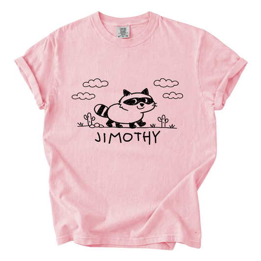 Jimothy Raccoon Shirt – Cute Hand-Drawn Comfort Colors Graphic Tee