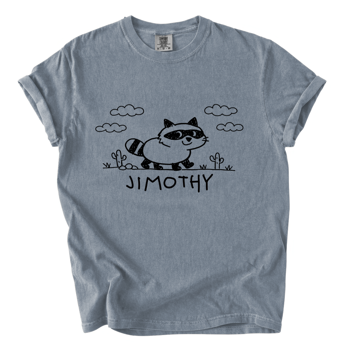 Jimothy Raccoon Shirt – Cute Hand-Drawn Comfort Colors Graphic Tee
