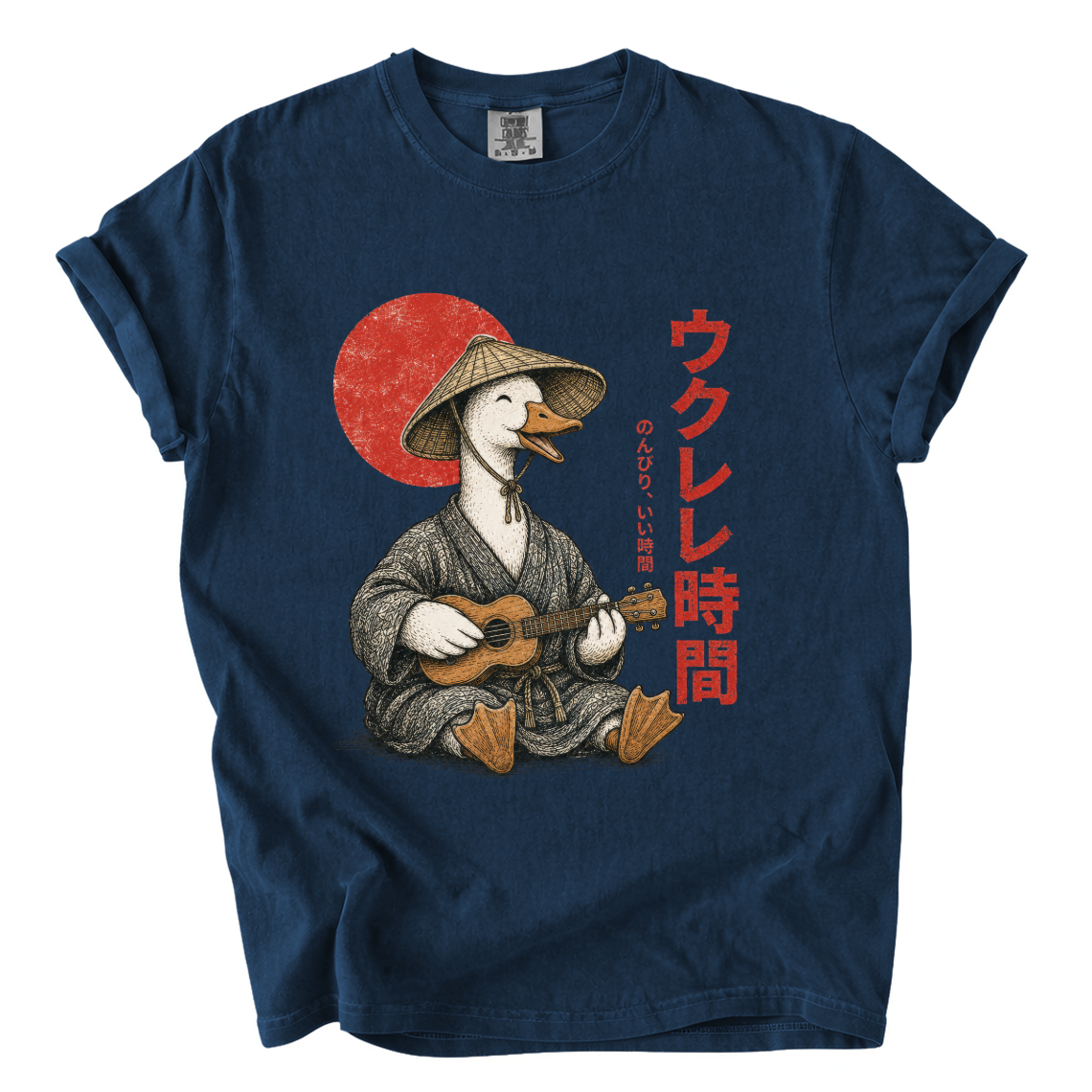 Goose Playing Ukulele Shirt – Japanese Comfort Colors Graphic Tee