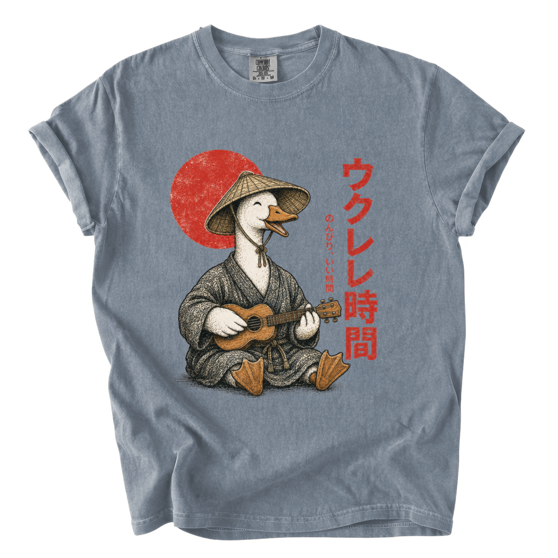 Goose Playing Ukulele Shirt – Japanese Comfort Colors Graphic Tee