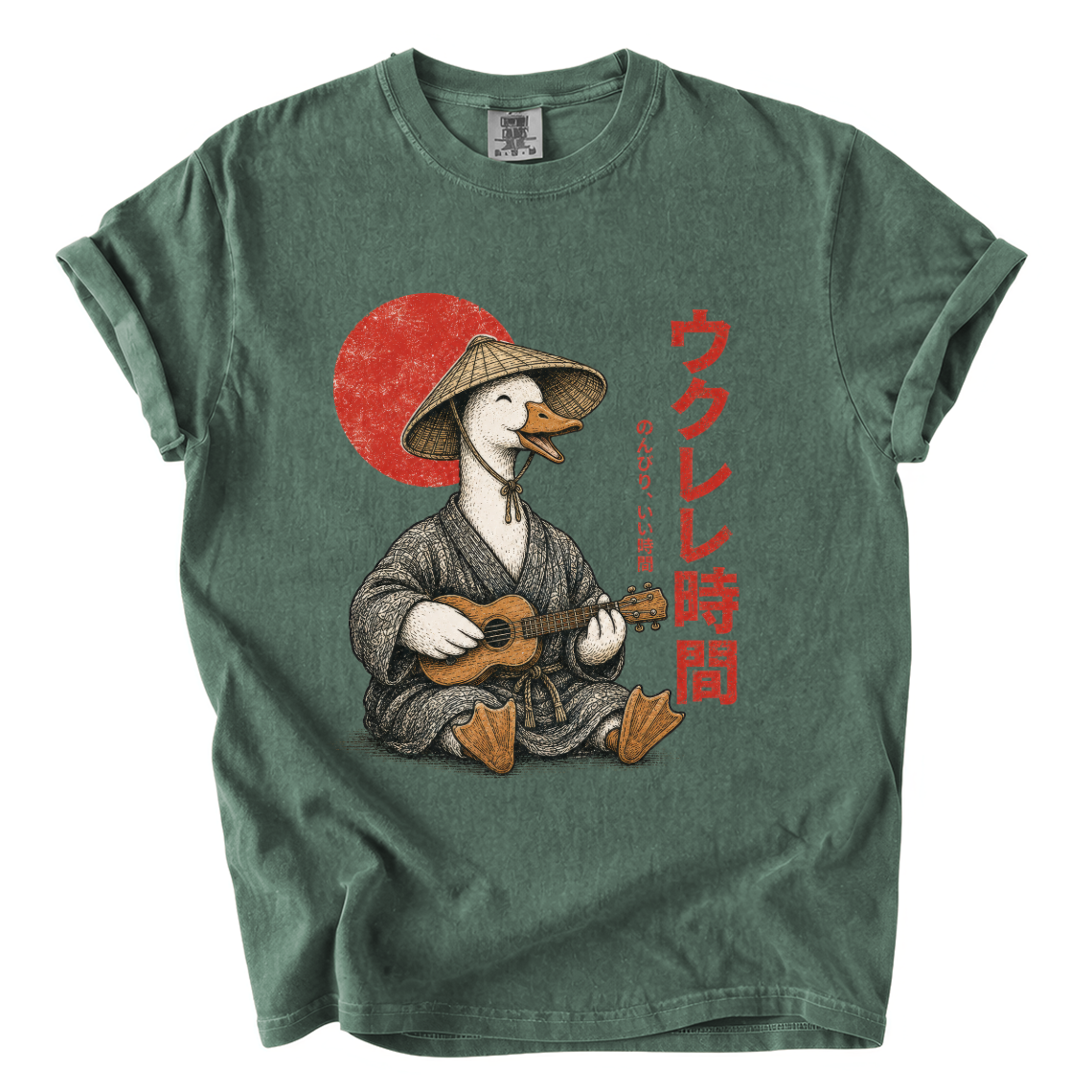 Goose Playing Ukulele Shirt – Japanese Comfort Colors Graphic Tee