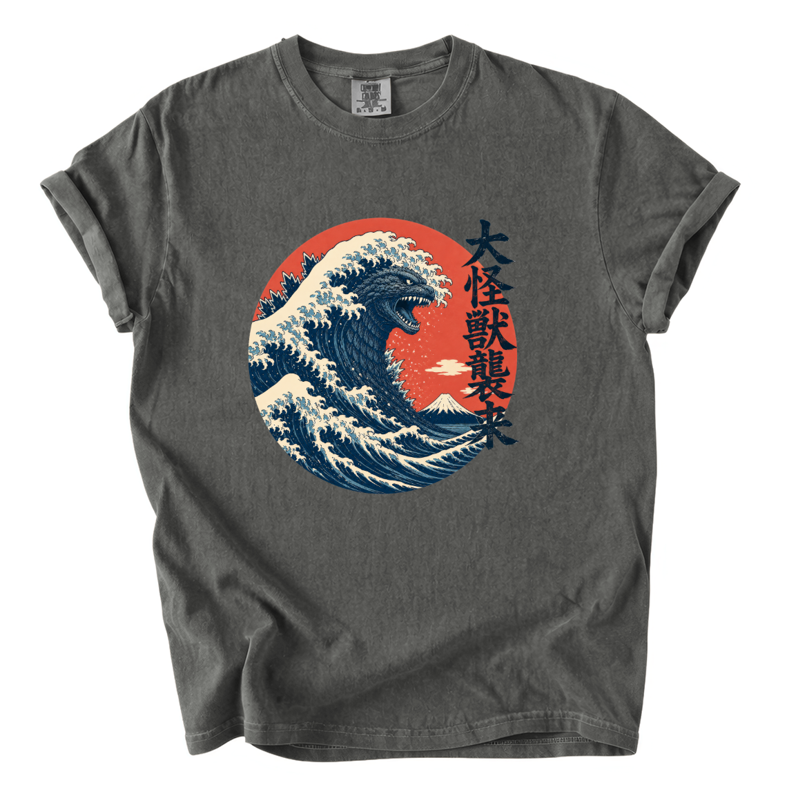 Godzilla Great Wave Shirt – Japanese Kaiju Comfort Colors Graphic Tee