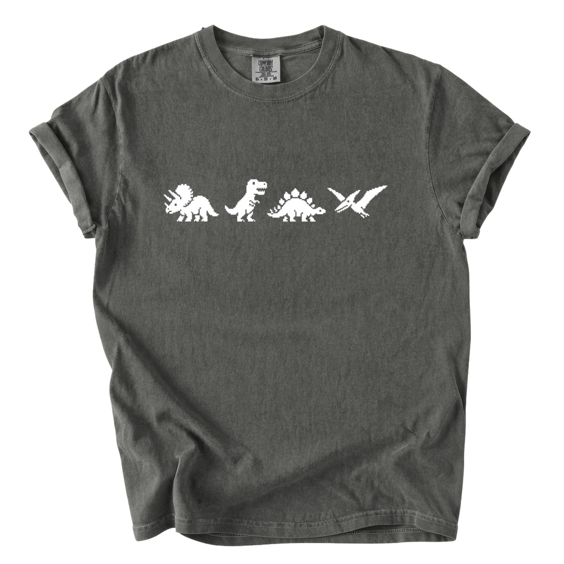 Pixel Dinosaur Shirt – Retro Prehistoric Comfort Colors Graphic Tee