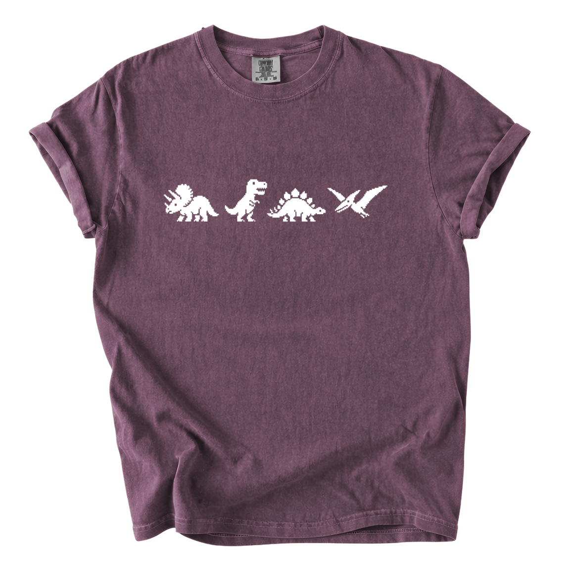 Pixel Dinosaur Shirt – Retro Prehistoric Comfort Colors Graphic Tee