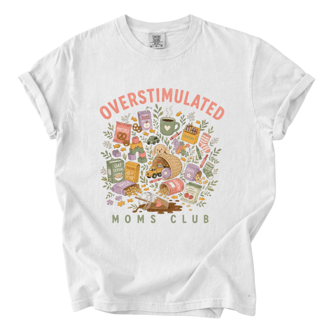 Overstimulated Moms Club Shirt – Funny Mom Comfort Colors Tee