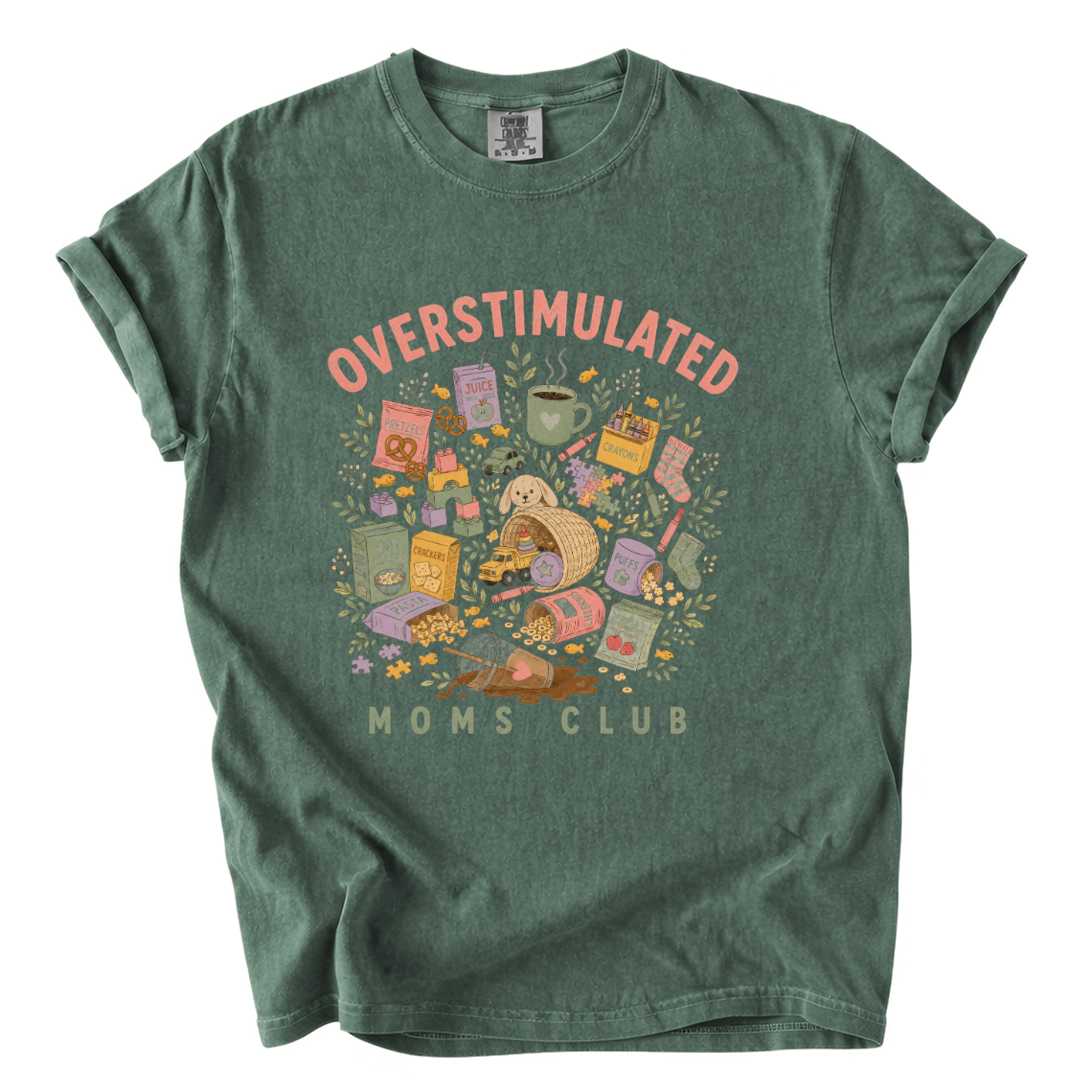 Overstimulated Moms Club Shirt – Funny Mom Comfort Colors Tee