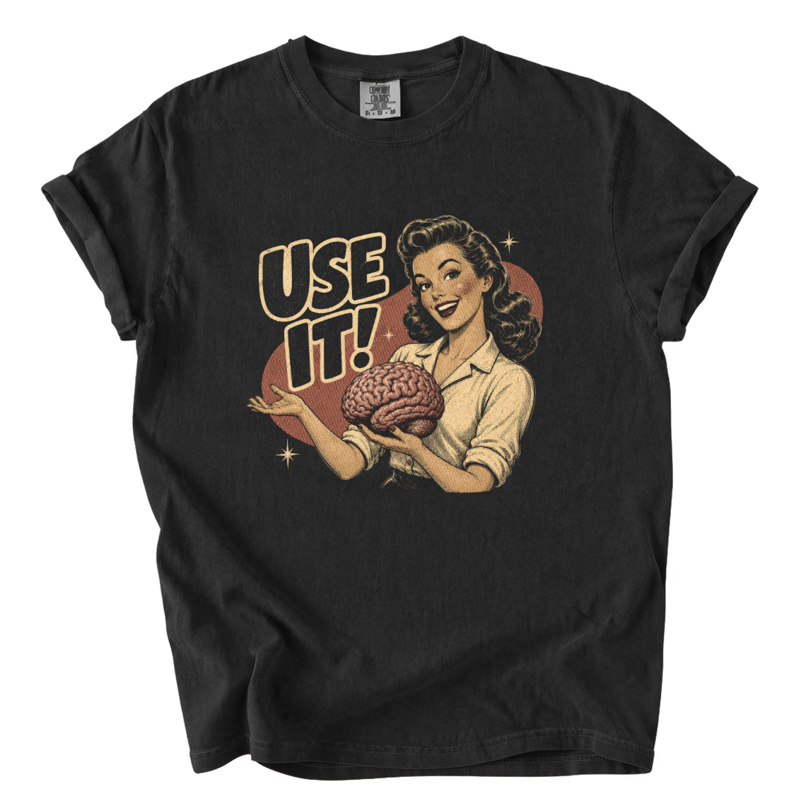 Use It Brain Shirt – Funny Retro Science Comfort Colors Graphic Tee