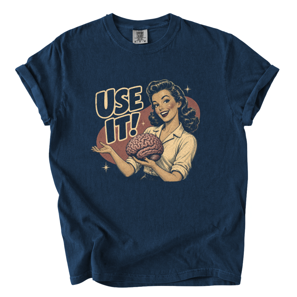 Use It Brain Shirt – Funny Retro Science Comfort Colors Graphic Tee