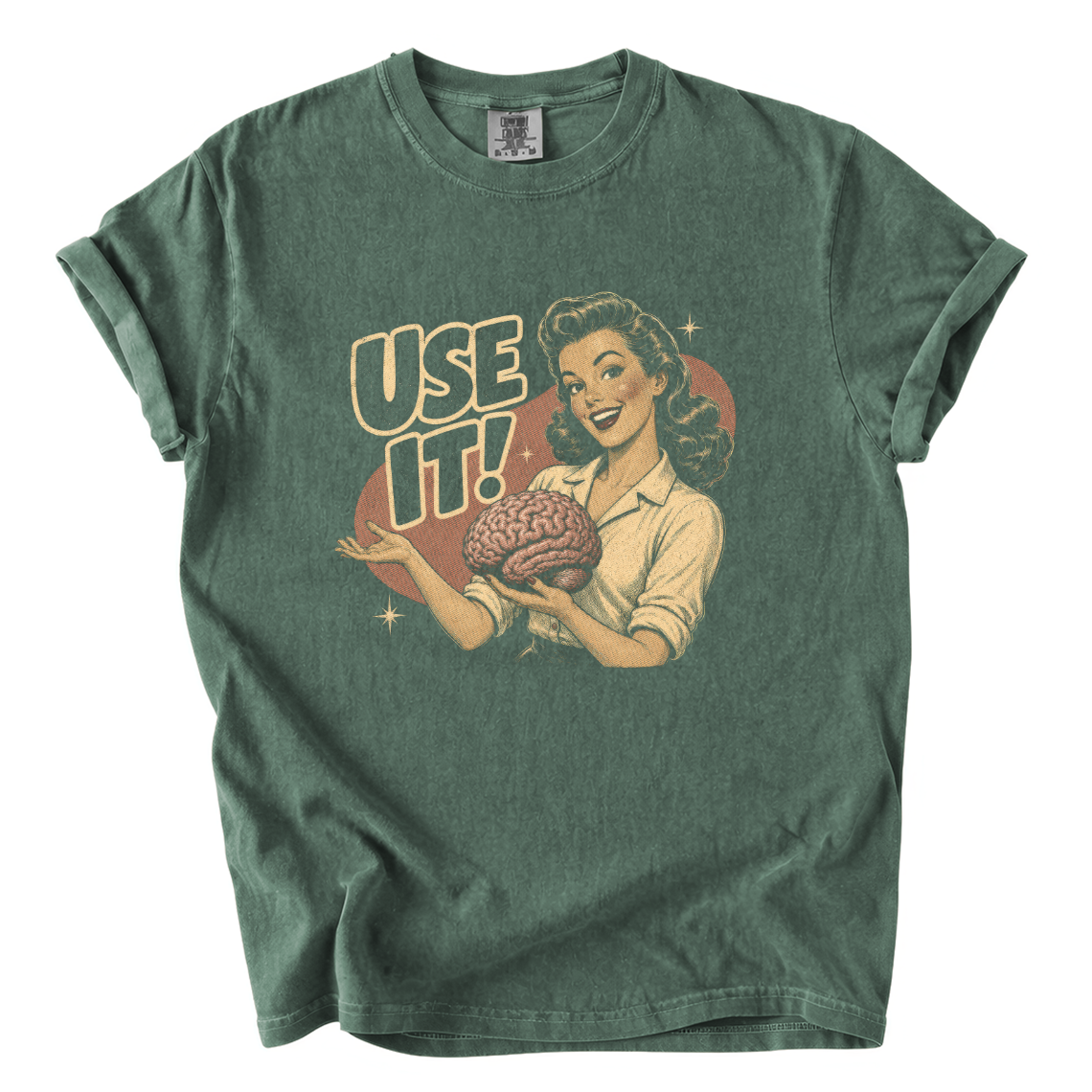 Use It Brain Shirt – Funny Retro Science Comfort Colors Graphic Tee
