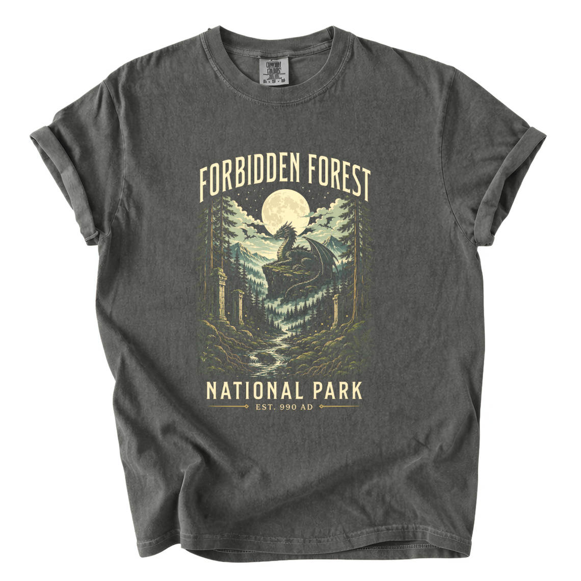 Forbidden Forest National Park Shirt – Fantasy Dragon Comfort Colors Tee