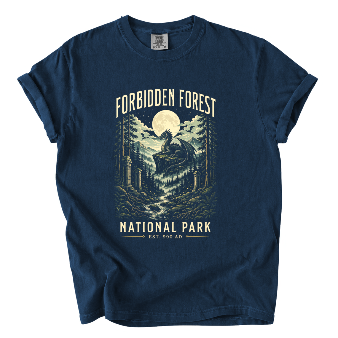 Forbidden Forest National Park Shirt – Fantasy Dragon Comfort Colors Tee